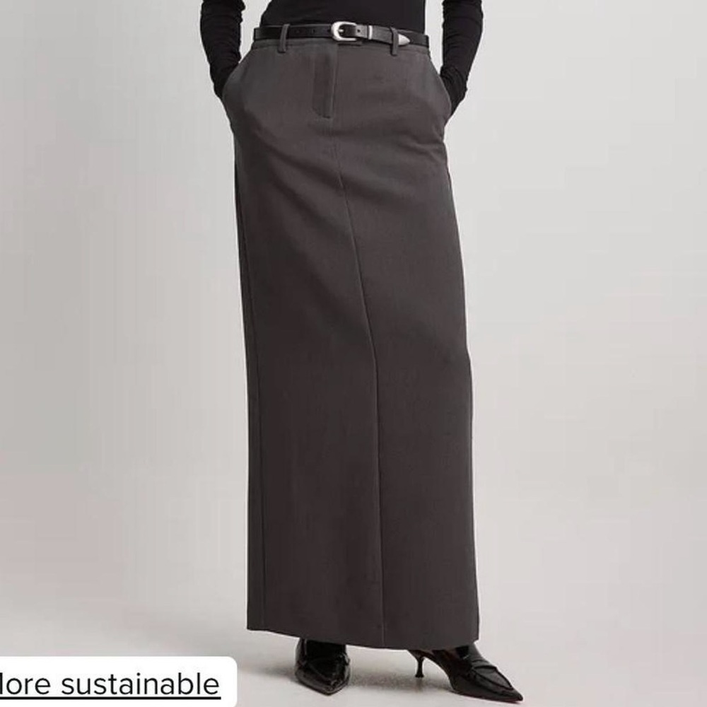 NA-KD x Claire Rose Grey Pencil Skirt